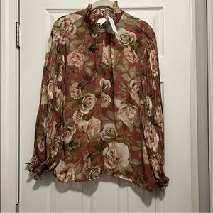 NY&Co Floral Blouse XL
